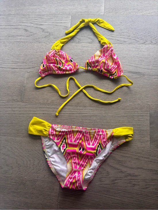 l*space Other - l*space Girls' Pink & Yellow Patterned Bikini Set
